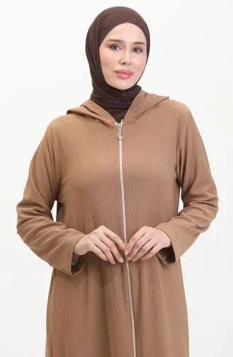 Bürümcük Cape A Fermeture En Tissu 1045-02 Vison 1045-02