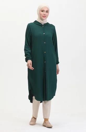 Cap Met Knoop En Capuchon 7272-05 Smaragdgroen 7272-05