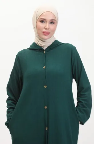 Cap Met Knoop En Capuchon 7272-05 Smaragdgroen 7272-05