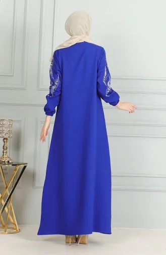 Stoned Avondjurk Met Elastische Mouwen 0497-02 Saks 0497-02