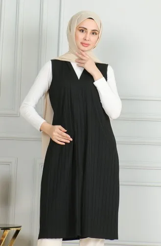 Gestreept Zakvest 5062-01 Zwart 5062-01
