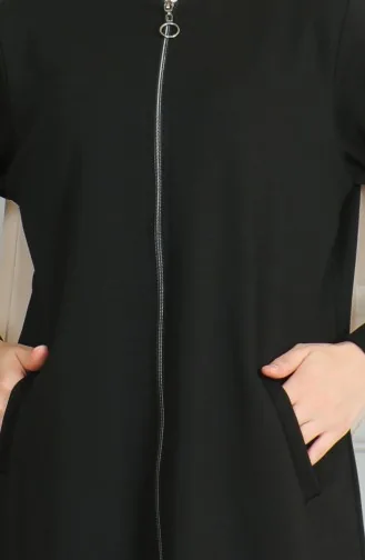 Zippered Midi Cape 19055-01 Black 19055-01