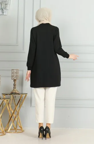 Zippered Midi Cape 19055-01 Black 19055-01