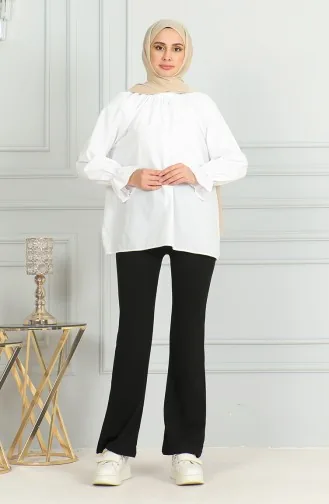 Bell-bottom Trousers 7094-01 Black 7094-01