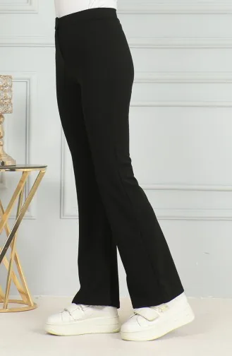 Bell-bottom Trousers 7094-01 Black 7094-01