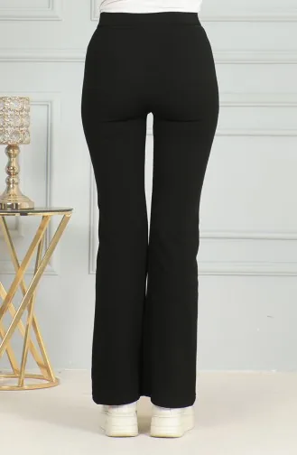 Bell-bottom Trousers 7094-01 Black 7094-01