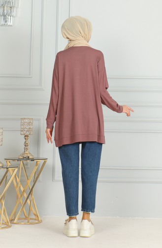 Loose Fit Midi Tunic 9123-03 Dusty Rose 9123-03