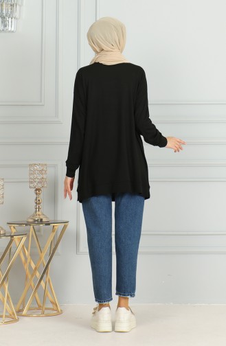 Loose Cut Midi Tunic 9123-04 Black 9123-04