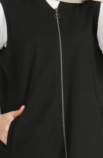 Weste Mit Reißverschlusstasche 5078-01 Schwarz 5078-01