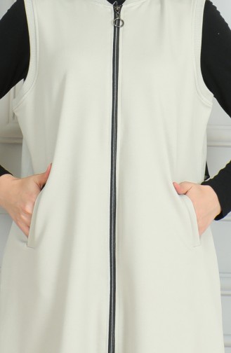 Zippered Pocket Vest 5078-02 Gray 5078-02