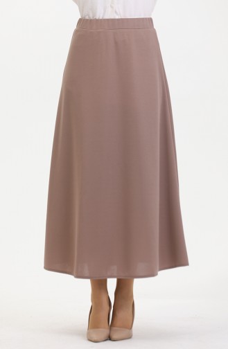 Jupe Cloche à Taille Elastique 3035-02 Vison 3035-02