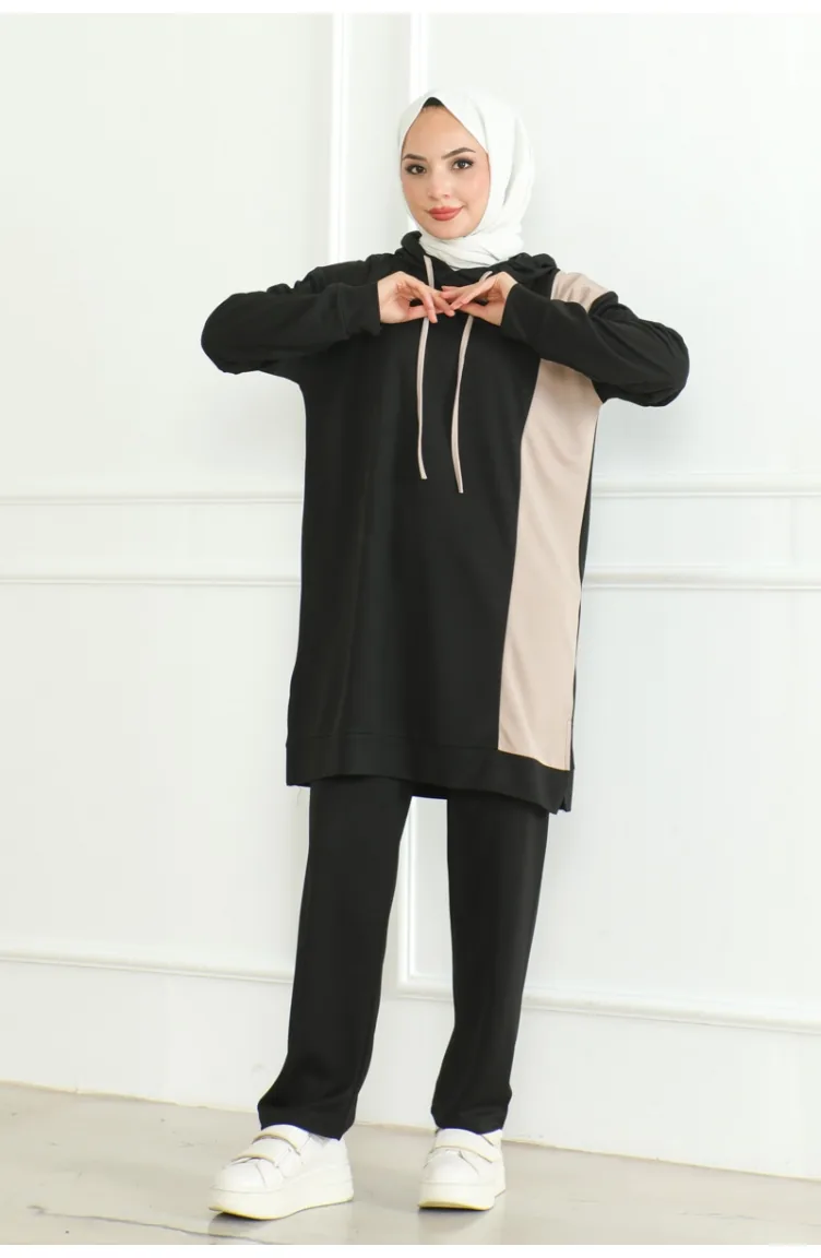 Ensemble De Sport Oversize 2094-01 Noir 2094-01