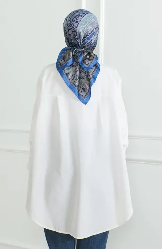 Karaca Rayon Sjaal 81052-01 Marineblauw 81052-01