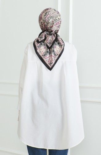 Karaca Rayon Scarf 81052-07 Black Lilac 81052-07