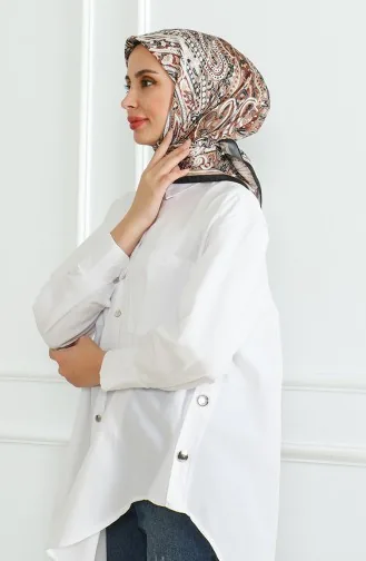 Karaca Rayon Sjaal 81052-08 Zwartbruin 81052-08