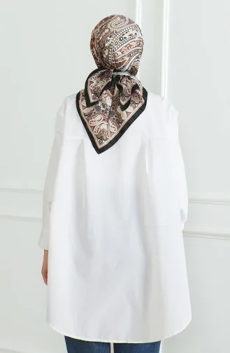 Karaca Rayon Sjaal 81052-08 Zwartbruin 81052-08