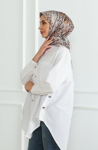 Karaca Rayon Scarf 81052-11 Brown 81052-11