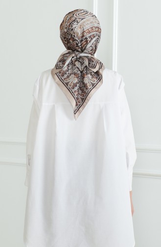 Karaca Rayon Scarf 81052-11 Brown 81052-11