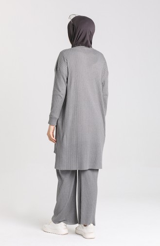 Tunika-Hose Mit Asymmetrischer Tasche Doppelanzug 7731-04 Geräuchert 7731-04