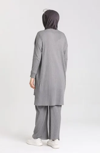 Tunika-Hose Mit Asymmetrischer Tasche Doppelanzug 7731-04 Geräuchert 7731-04