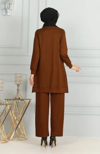 Tuniekbroek Met Gedetailleerde Kwastjes Dubbel Pak 20042-07 Tan 20042-07