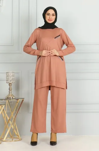 طقم ثنائي تونيك بنطلون 20042-08 سلموني 20042-08
