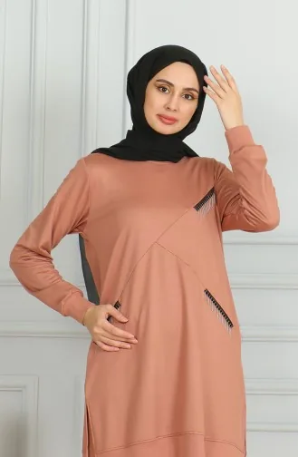 طقم ثنائي تونيك بنطلون 20042-08 سلموني 20042-08