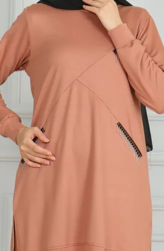 طقم ثنائي تونيك بنطلون 20042-08 سلموني 20042-08