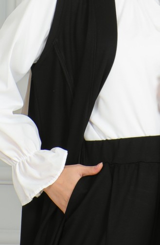 Ensemble Deux Pièces Gilet Pantalon 20046-04 Noir 20046-04