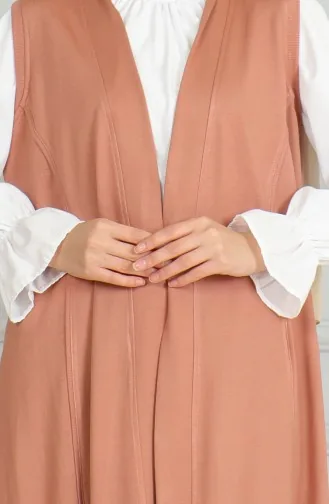 طقم ثنائي سترة بدون أكمام بنطلون 20046-06 سلموني 20046-06