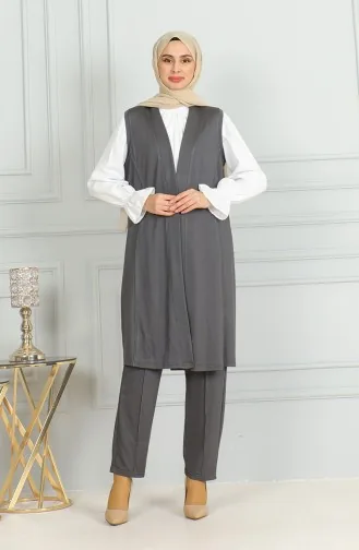 Ensemble Deux Pièces Gilet Pantalon 20046-09 Anthracite 20046-09