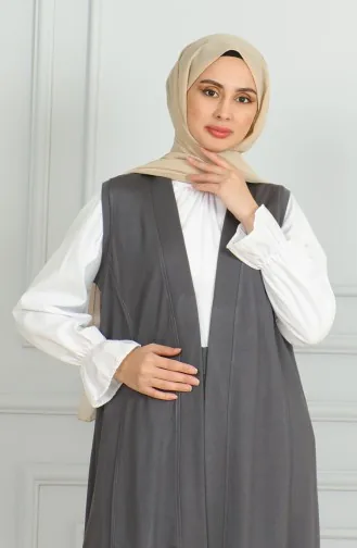 Ensemble Deux Pièces Gilet Pantalon 20046-09 Anthracite 20046-09