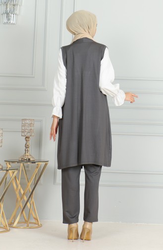 Ensemble Deux Pièces Gilet Pantalon 20046-09 Anthracite 20046-09