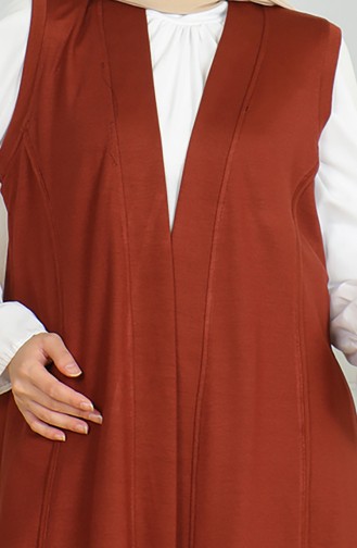 Yelek Pantolon İkili Takım 20046-10 Kiremit