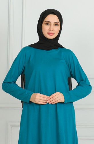 Lange Tuniek Met Split 9141-04 Petrol 9141-04