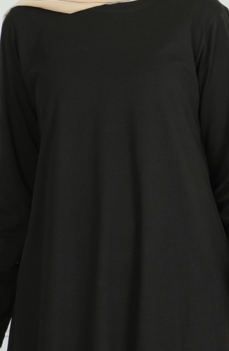 تونيك طويل بشق 9141-05 أسود 9141-05