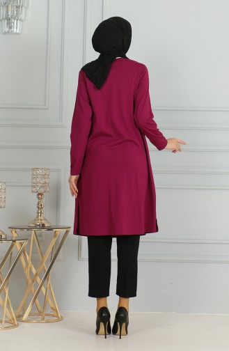 Lange Tuniek Met Split 9141-06 Pruim 9141-06