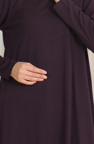 Lange Tuniek Met Split 9141-08 Paars 9141-08