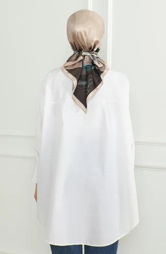 Karaca Rayon Scarf 81054-03 Beige Brown 81054-03