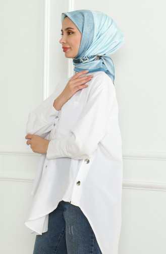 Karaca Rayon Sjaal 81054-04 Blauw 81054-04