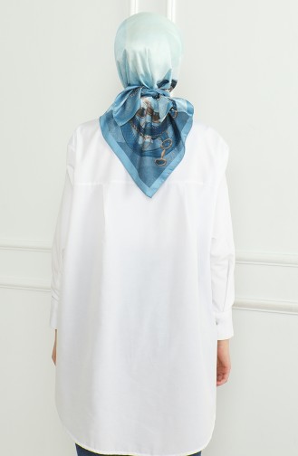 Karaca Rayon Sjaal 81054-04 Blauw 81054-04