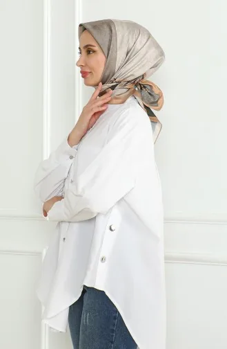 Karaca Rayon Sjaal 81054-08 Bruin Kaki 81054-08