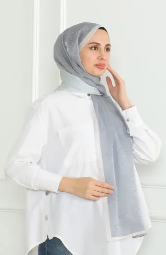 شال سادة كاراجا 81059-05 فضي رمادي 81059-05