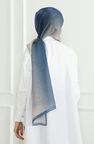 شال سادة كاراجا 81059-07 بيج كحلي 81059-07