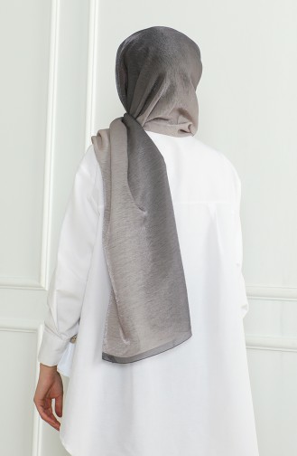 شال سادة كاراجا 81059-08 رمادي بيج 81059-08