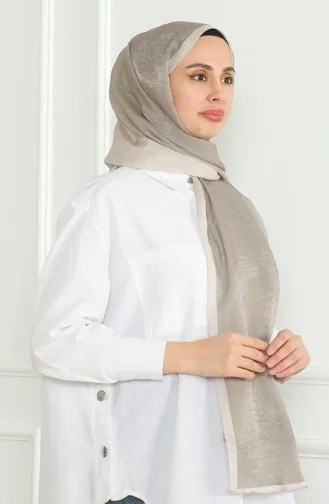 Karaca Châle Chatoyant Dégradé 81059-09 Beige Khaki 81059-09