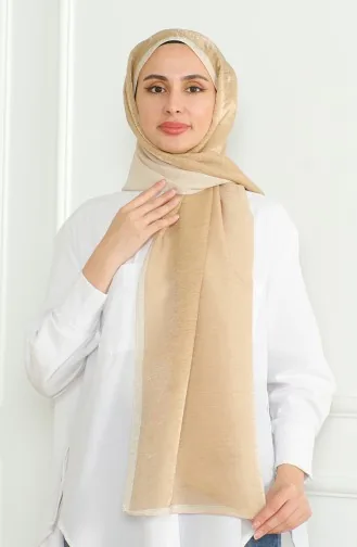 شال سادة كاراجا 81059-11 ذهبي خردلي 81059-11