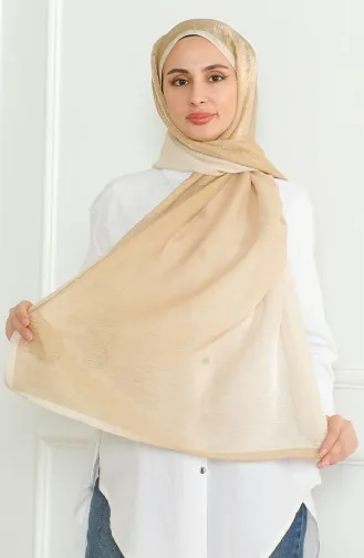 شال سادة كاراجا 81059-11 ذهبي خردلي 81059-11