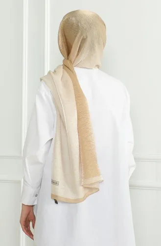 شال سادة كاراجا 81059-11 ذهبي خردلي 81059-11