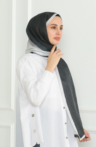Karaca Gradient Glitter Shawl 81059-12 Black And white 81059-12